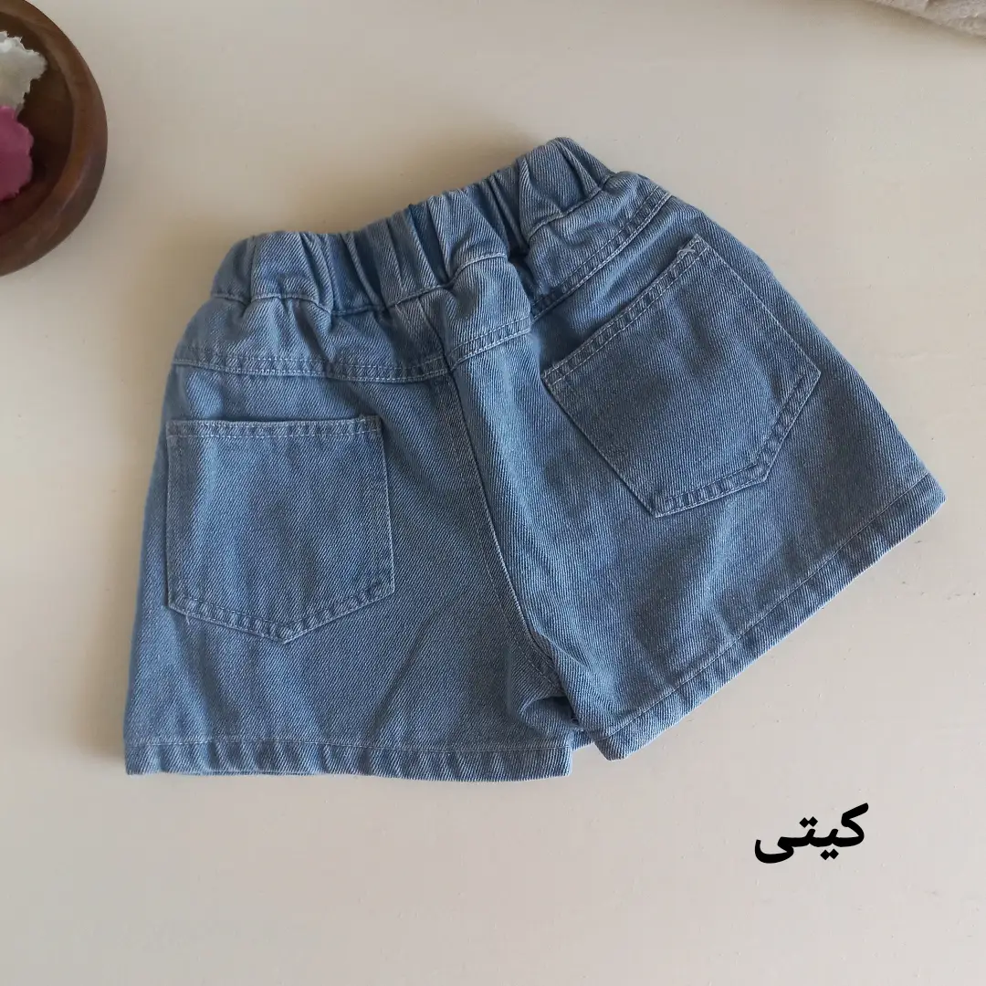16558 شلوارک جین دخترانه تصویر 7